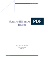 NURS 125 Nursing III Theory Syllabus