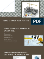 Tiempo Estimado de Un Proyecto