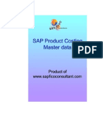 CO Product costing Master data