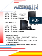 CONTOH BROSUR TARIF MAIN PS4