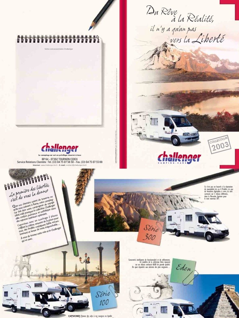 Fiche Technique Camping Car Challenger
