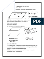 Geometria Del Espacio