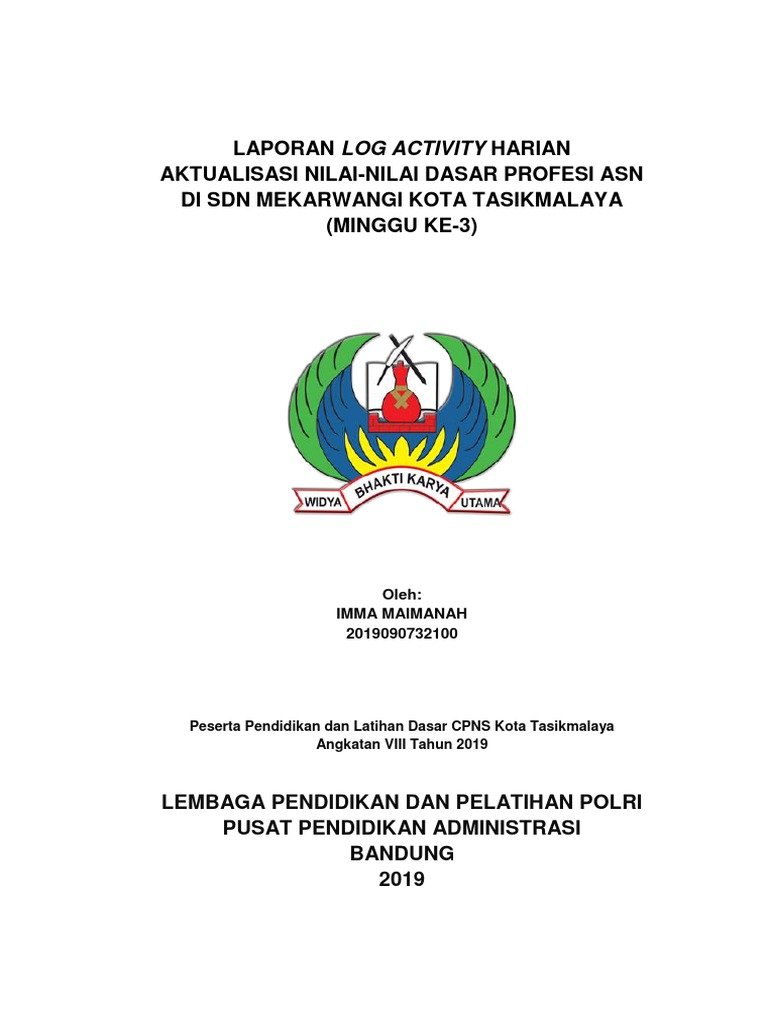 Contoh Log Activity Harian Guru | PDF