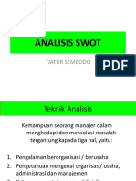 Analisis Swot FK PDF