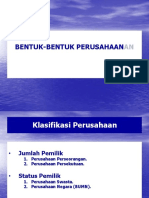 Bentuk-Bentuk Perusahaan