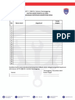 Daftar Hadir Peserta Uji Coba