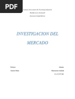 Investigacion Del Mercado