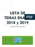 Temas Enarm Por Especialidad - 2018 y 2019