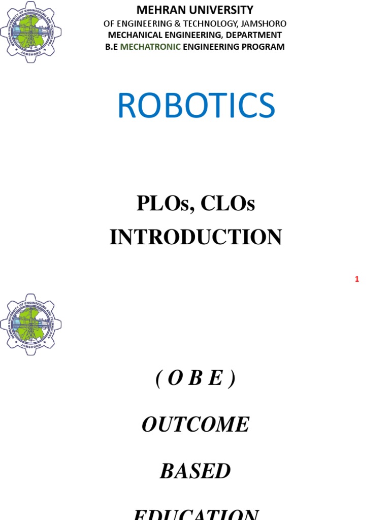Mechatronic Engineering Robotics Outcomes | PDF | Automation | Robotics