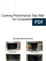 Cooking Test Weli Model Vs Competition