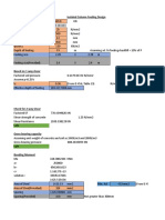 Isolated Footing Design (Square Footing)