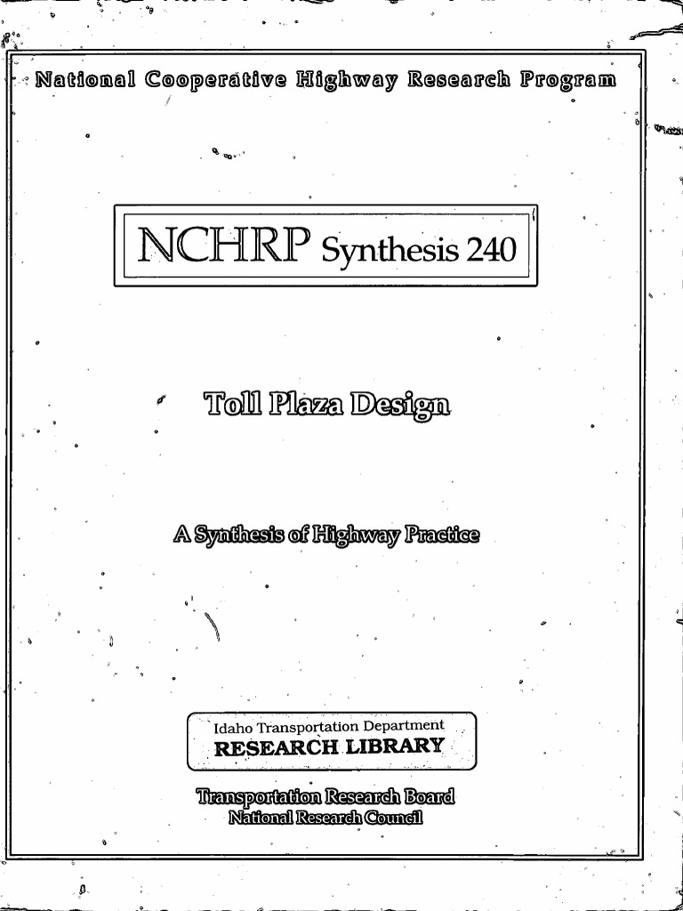 Toll Plaza Pdf Pdf Toll Road Traffic