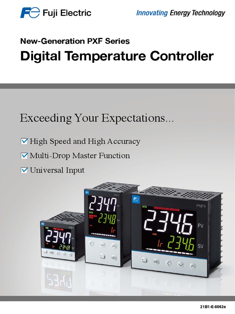 Fuji PXF9 Digital Temperature Controller | PDF | Power Supply | Control ...