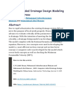 Computer Aided Drainage Design Modeling For Urban Areas