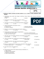 Soal UAS IPS Kelas 3 SD Semester 1 Dan Kunci Jawaban PDF
