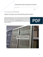 Jual Pintu Folding Gate Jakarta Barat Galvalum Besi - PabrikPintu - Co.id