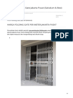 Jual Pintu Folding Gate Jakarta Pusat Galvalum Besi - PabrikPintu - Co.id
