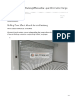 Jual Rolling Door Malang Manual Lipat Otomatis - PabrikPintu - Co.id