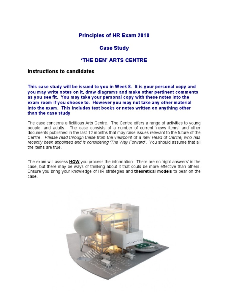 HRM Case Study The Den 2010 | PDF | Employment | Test (Assessment)