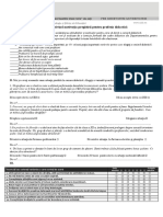 2019 Chestionar Admitere DPPD PDF