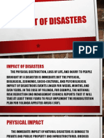 Impact of Disasters