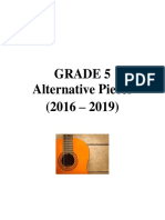 Grade 5 Alternative Pieces 2016-2019