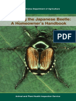 Managing the Japanese Beetle a Homeowner's Handbook