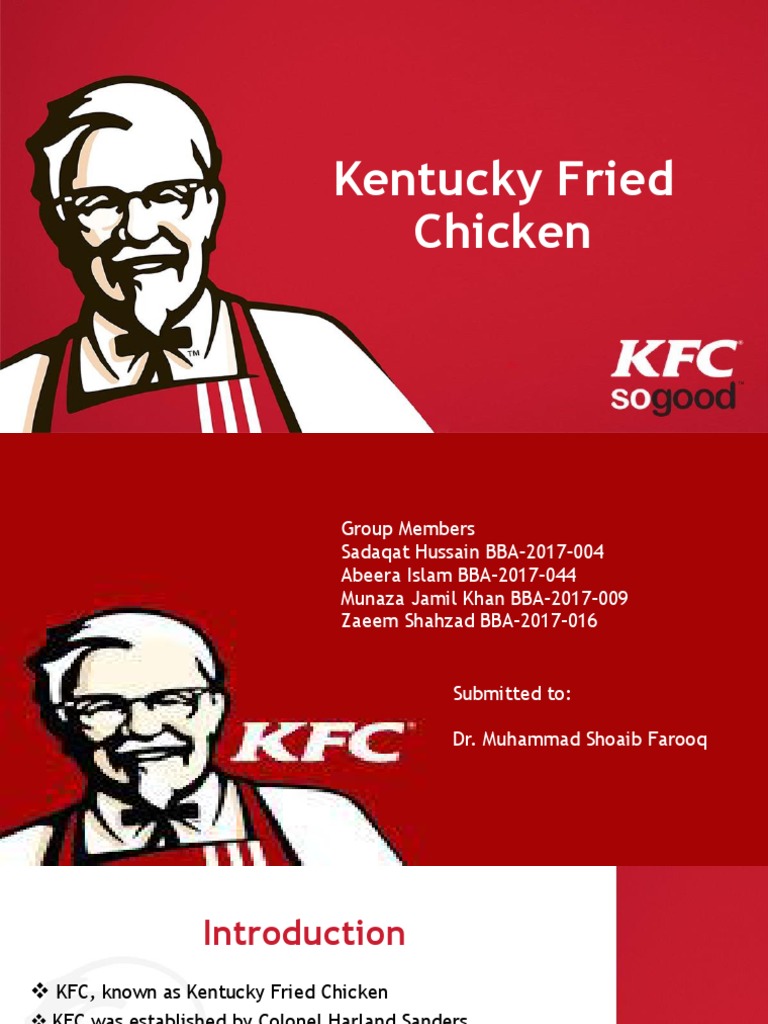 KFC Overview and Supply Chain Insights | PDF | Cuisine | Supply Chain ...