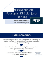 Analisis Kepuasan Pelanggan KF Sulanjana Bandung