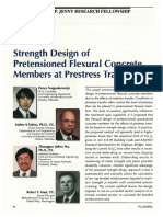 Strength Design of Pretensioned Flexural Concrete
