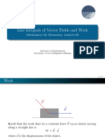 Math 23 Lecture 4.1 Line Integrals of Vector Fields, Work PDF