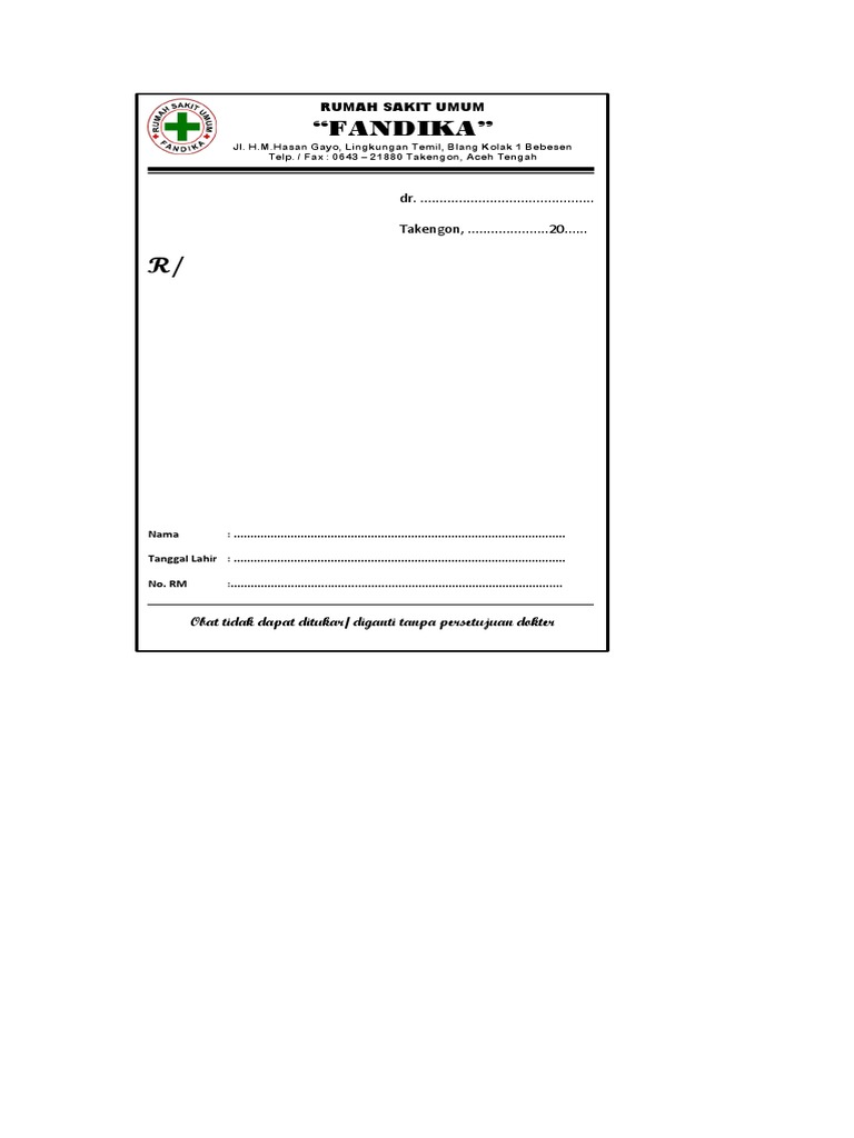 Contoh Resep | PDF