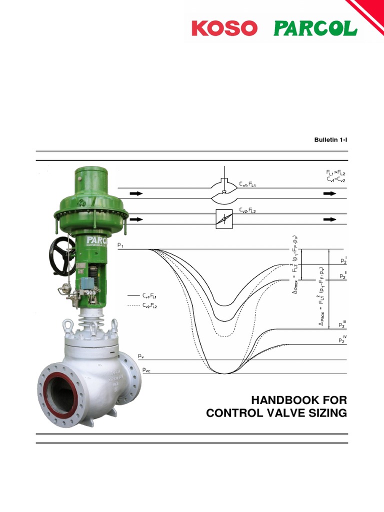 Koso Parcol Control Valve Sizing Handbook Fluid Dynamics Reynolds