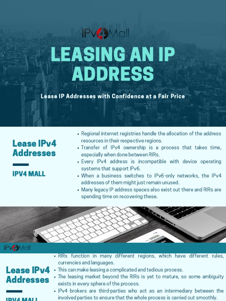 Leasing IP Addresses IPv4 Lease PDF Ip Address Lease