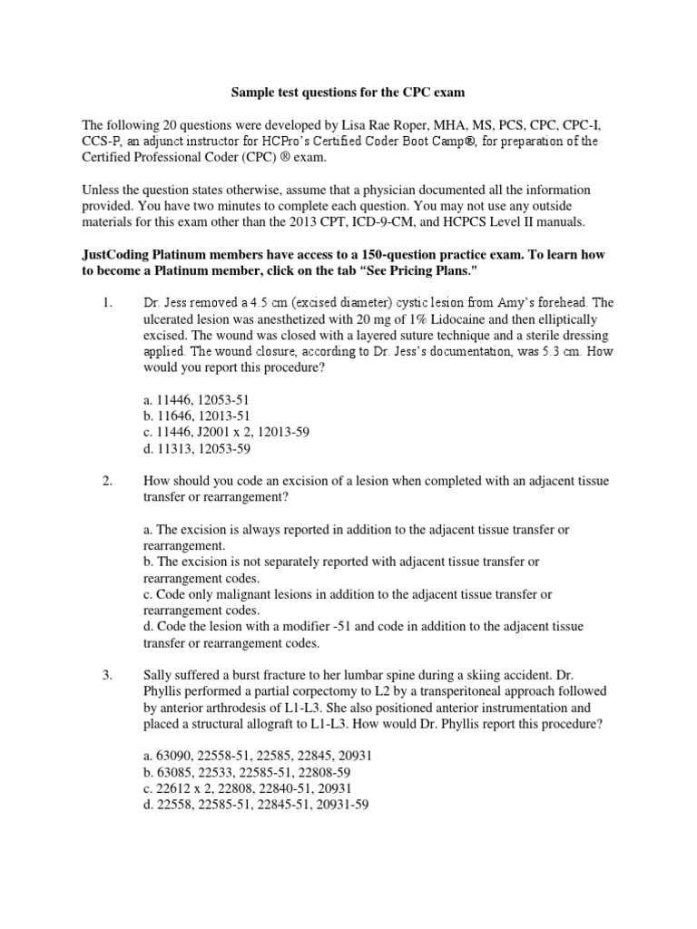 CPC Probesfragen