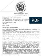 Jurisprudencia TSJ-Venezuela