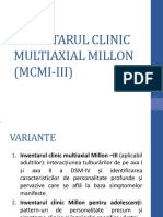 Inventarul Clinic Multiaxial Millon (Mcmi-III)
