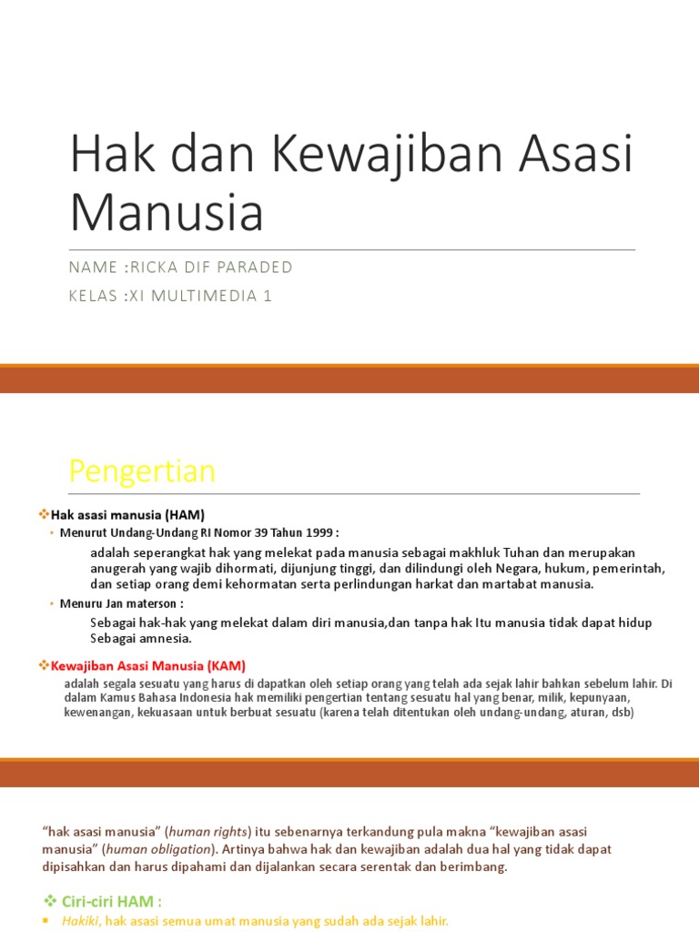 Hak Dan Kewajiban Asasi Manusia Pdf