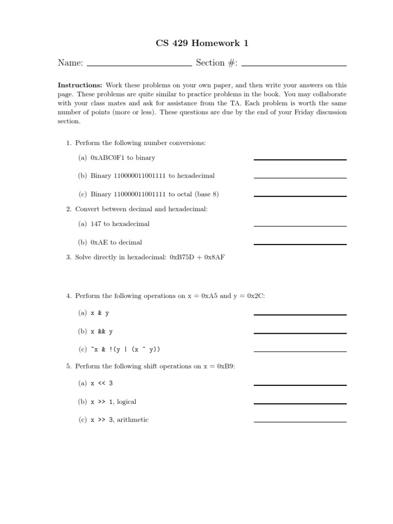 Homework Computer | PDF