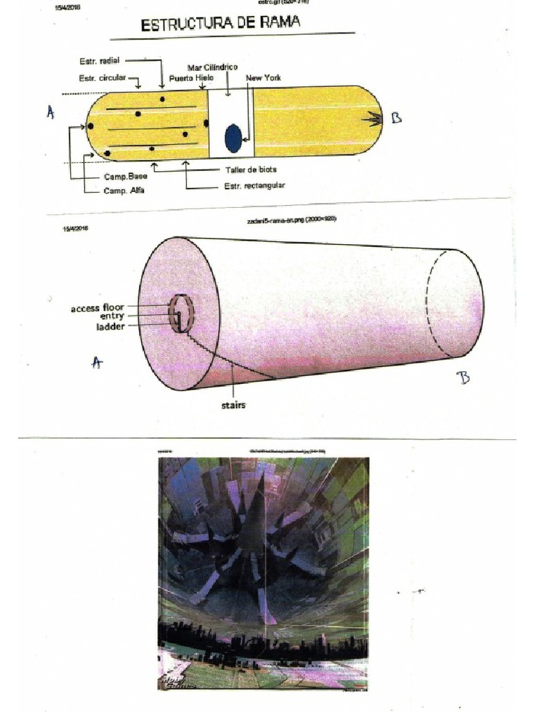 Rama Spaceship Structure and Spaniard Wafer Peddler With Tin Box | PDF