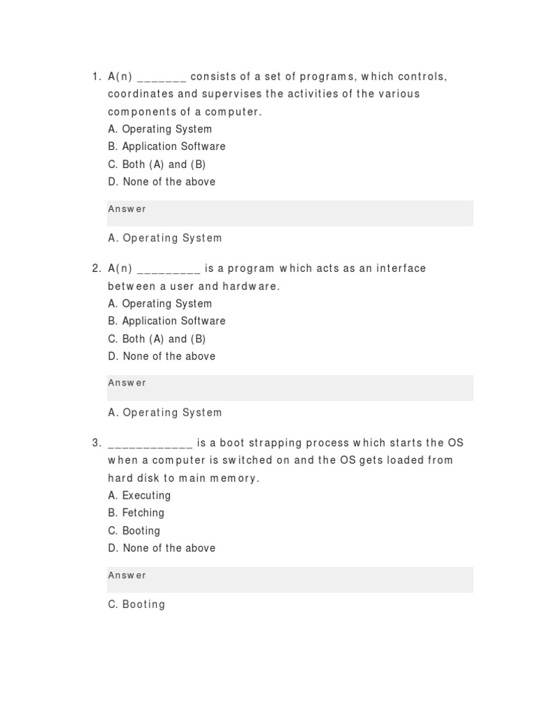 Operating System | PDF | Bios | Operating System
