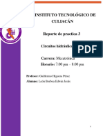 Circuitos hidráulicos y neumáticos: Reporte de práctica 3