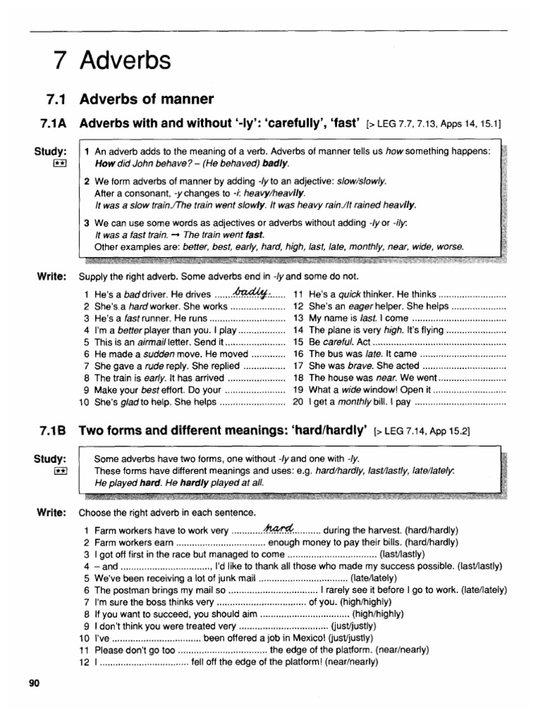 Adverbs PDF | PDF