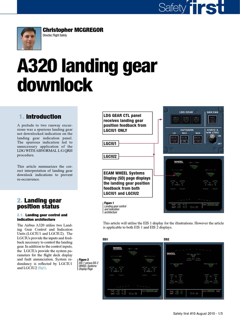 A320 Downlock | PDF | Landing Gear | Airbus