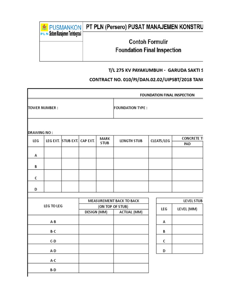 Foundation Final Inspection | PDF | Building Materials | Geotechnical ...