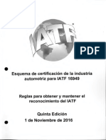 Reglas IATF 16949 - 2016 5° Ed