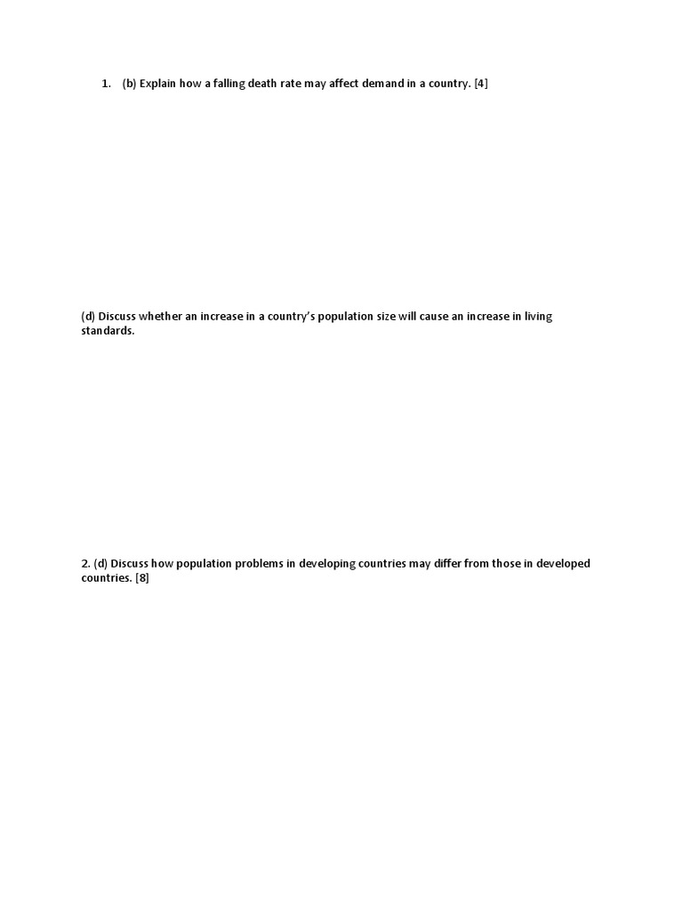 Population Dynamics and Economic Impacts | PDF