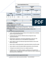 V.01 CourseSpecification Form