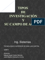 Tiposdeinvestigacionysucampo 120920211534 Phpapp01