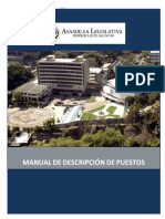 Manual de Puestos de Trabajo de La Asamblea Legislativa de El Salvador